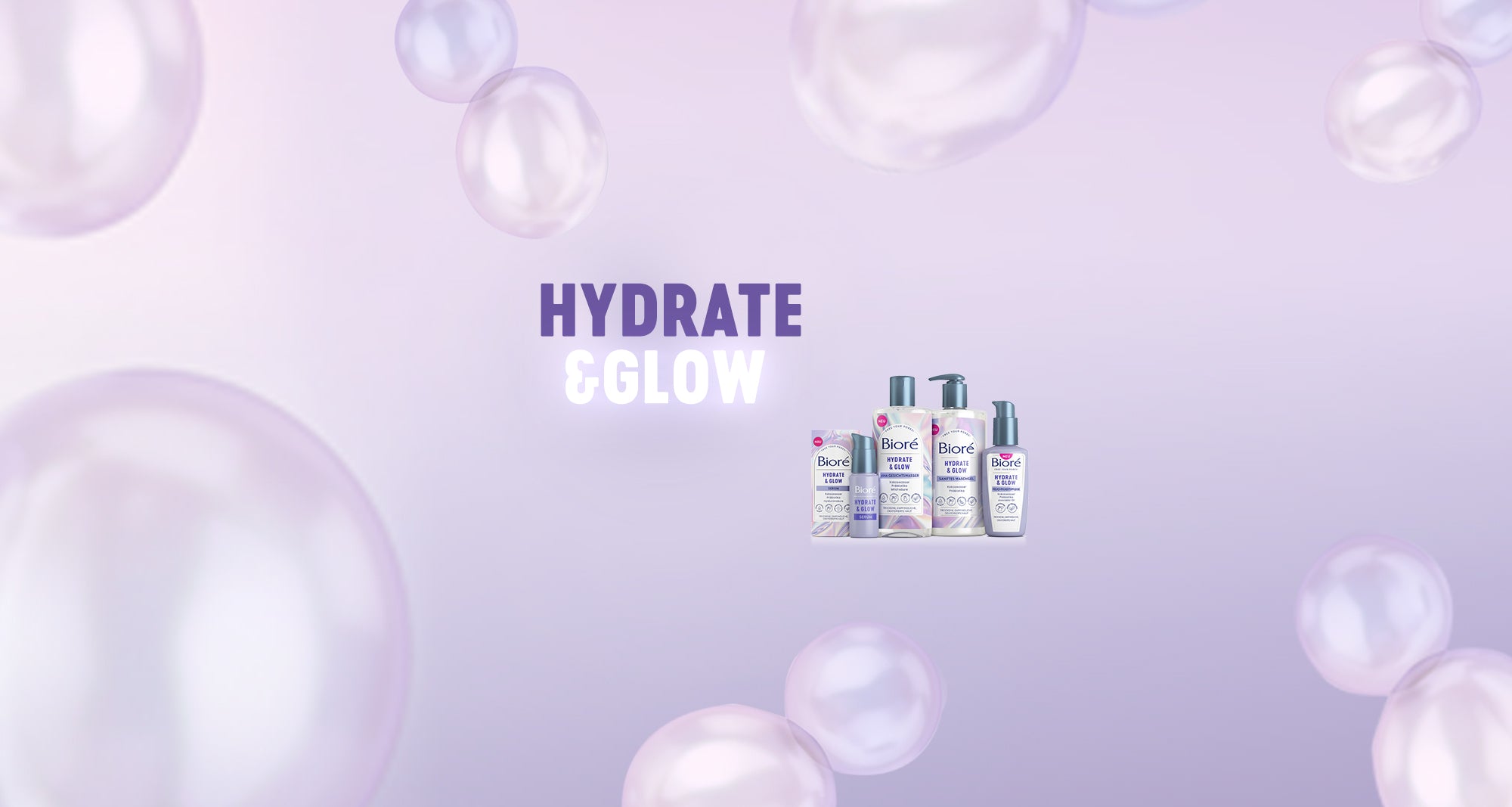 Bioré Hydrate & Glow Pflegeserie – Bioré Shop