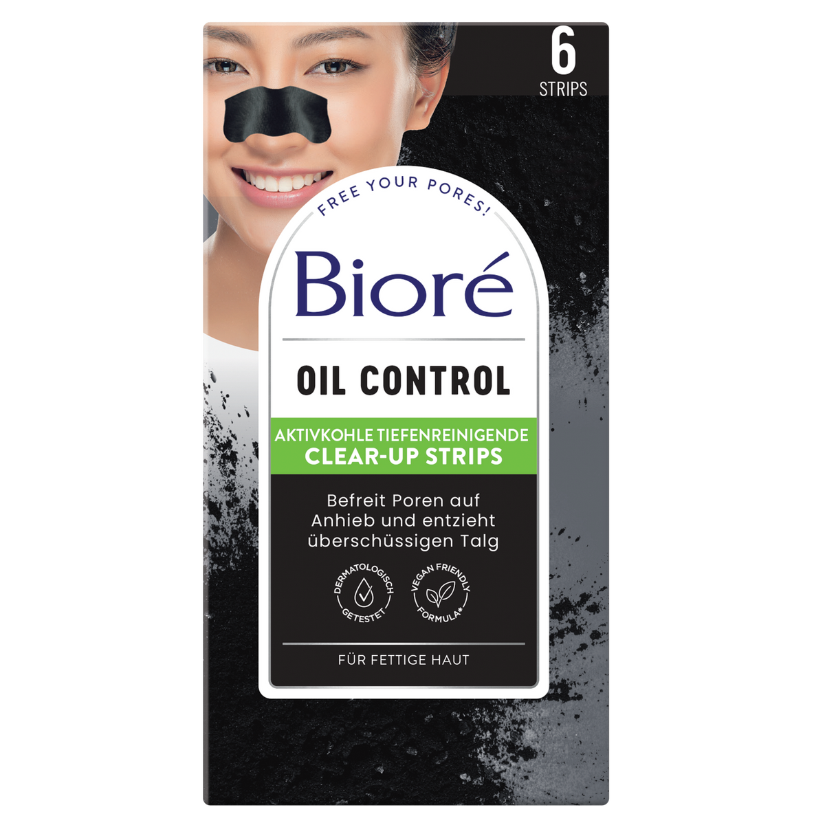 Bioré Anti-Pickel Waschgel Mit Aktivkohle – 200 Ml, Für Normale Bis Fettige Haut, Mit Salicylsäure, PH-neutral