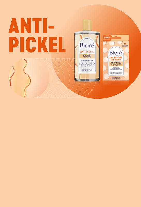 Für reine, strahlende Haut: Die Bioré Anti-Pickel Pflegeserie mit dem Anti-Pickel Waschgel und den innovativen 3-in-1 Anti-Pickel Patches