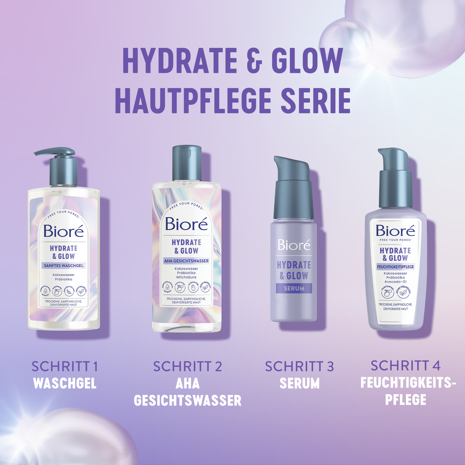 Bioré Hydrate & Glow Sanftes Waschgel – Bioré Shop