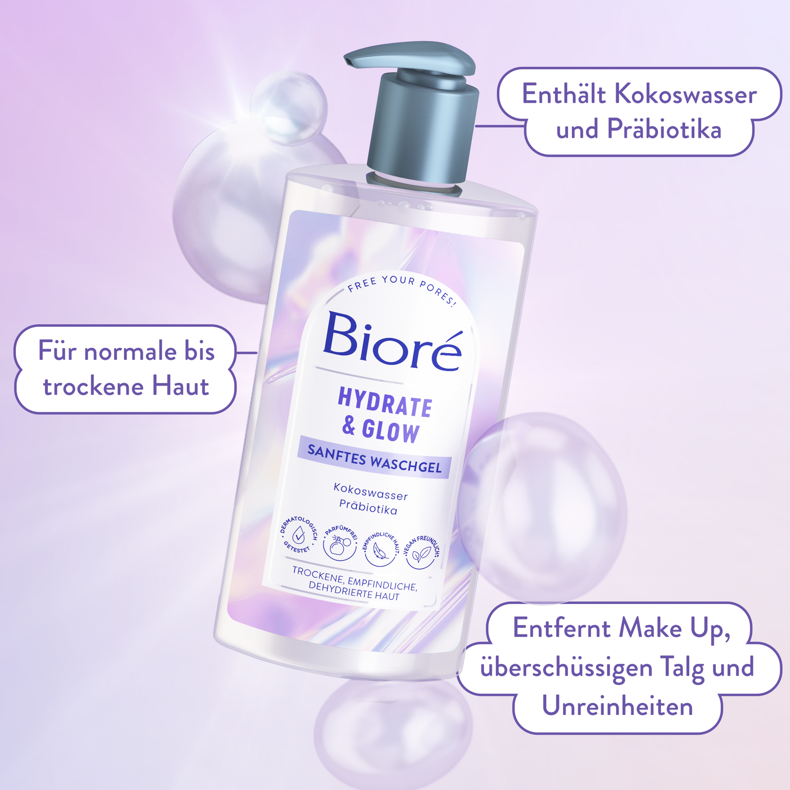 Bioré Hydrate & Glow Sanftes Waschgel – Bioré Shop