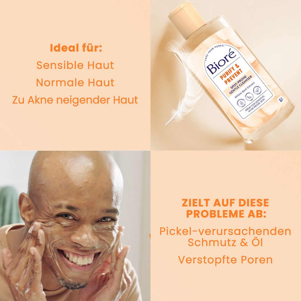 Bioré Feuchtigkeitspflege Für Sensitive & Zu Akne Neigende Haut – 100 Ml, Mattierend, Beruhigend
