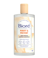 Purify & Prevent Spot-Prone Gentle Cleanser mit Weidenrinden-Extrakt und Lavendel, Packungsvorderseite. Befreit von Schmutz, überschüssigem Talg und Umwelteinflüssen.