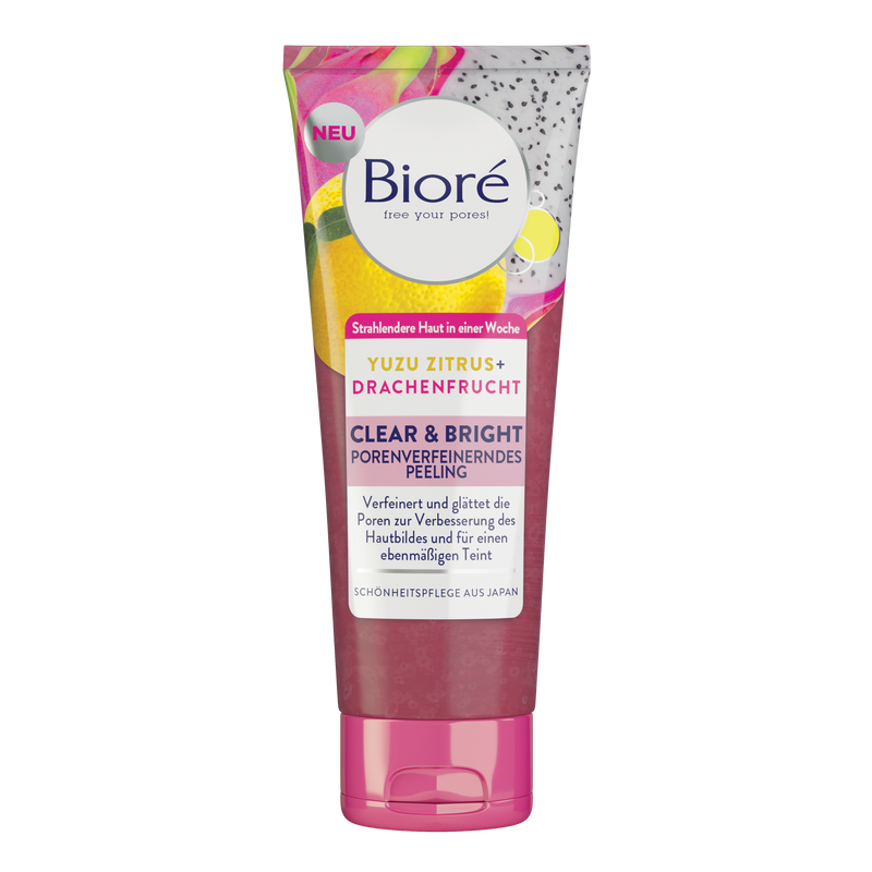 Clear & Bright porenverfeinerndes Peeling. Sanfte Gesichtspflege zur Verbesserung des Hautbilds.